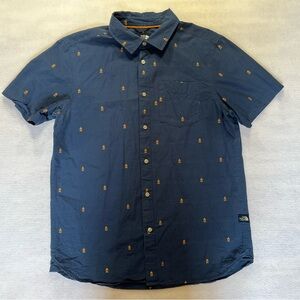 The North Face Button Down with Fire accents